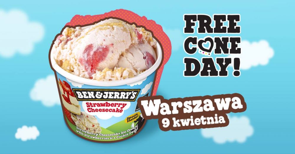 Rozdajemy lody w Warszawie - Free Cone Day 2019!